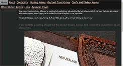 Desktop Screenshot of nzhandmadeknives.co.nz